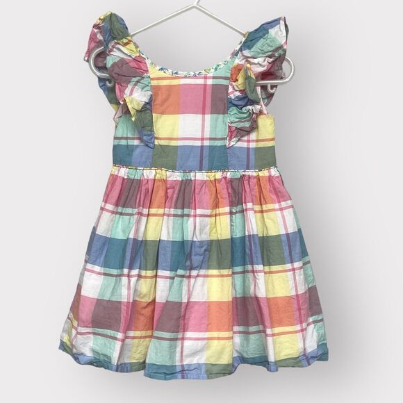 Tommy Bahama Fit & Flare Dress Baby Girl Size 2T‎ Multicolor Plaid Lined S30 - Picture 1 of 13